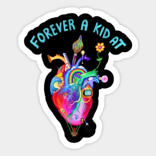 Forever A Kid At Heart Sticker